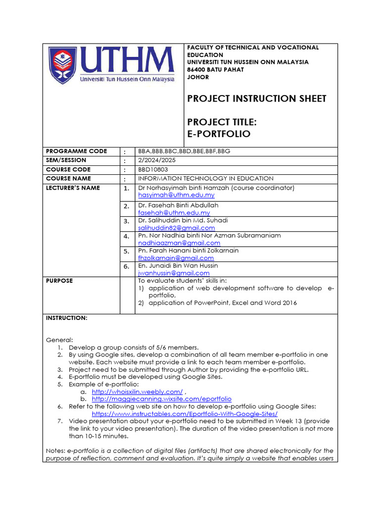 Groupprojectbbd10803sem2session2024 2025 | PDF | Hyperlink | Microsoft ...