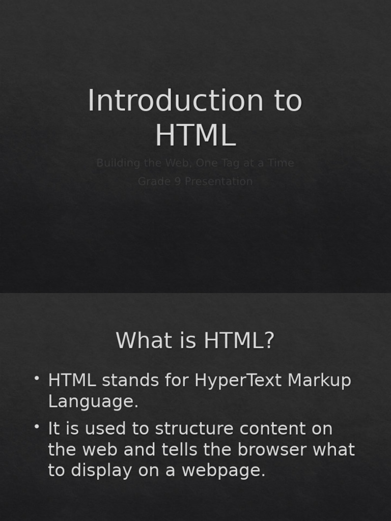 Introduction to HTML for Beginners | PDF