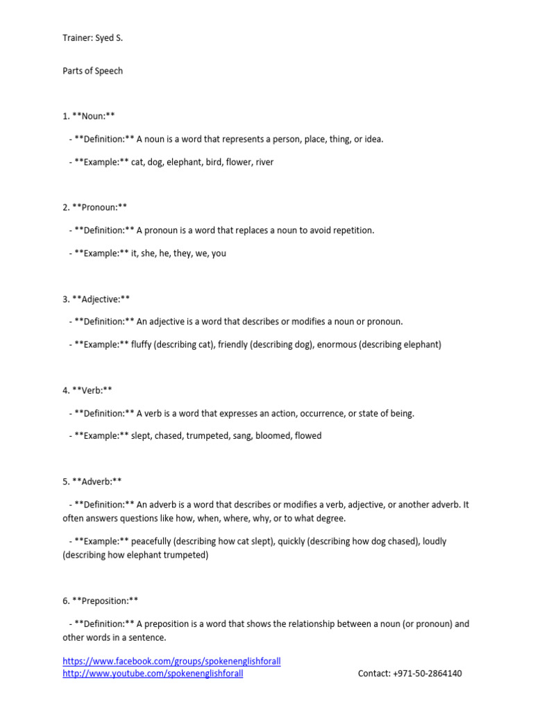 Understanding Parts of Speech | PDF | Adverb | Part Of Speech