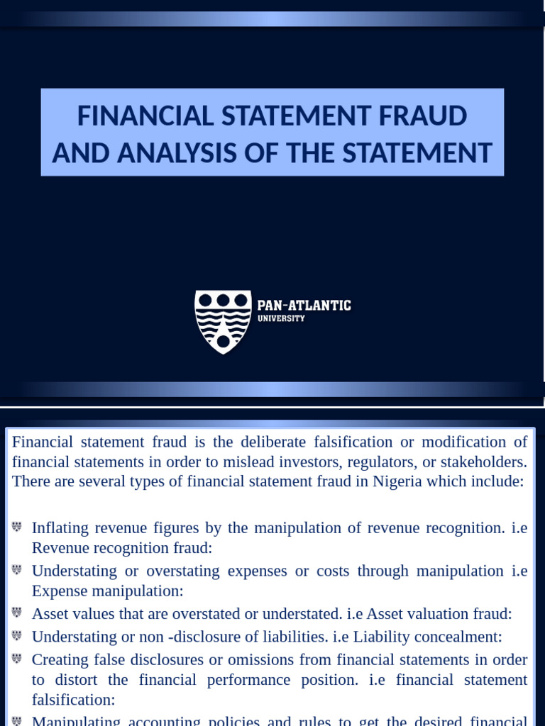 Understanding Financial Statement Fraud | PDF | Equity (Finance ...