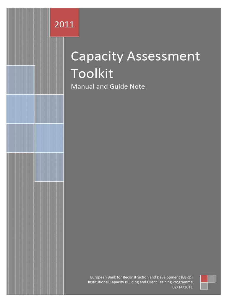 Capacity Assessment Toolkit Guide | PDF | Risk | Procurement