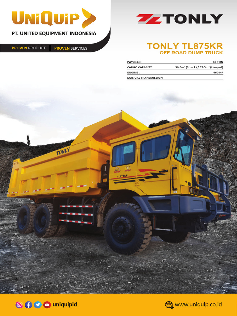 TONLY TL875KR Off-Road Dump Truck | PDF | Axle | Truck
