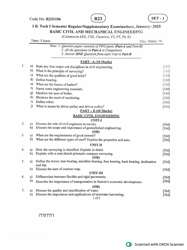 BCME Model Papers | PDF