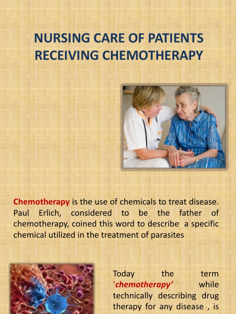 Nursing Care in Chemotherapy Administration | PDF | Chemotherapy | Therapy