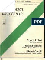 "The Commission That Couldn't Straight" (New Oxford Review) by Dimitri Cavalli