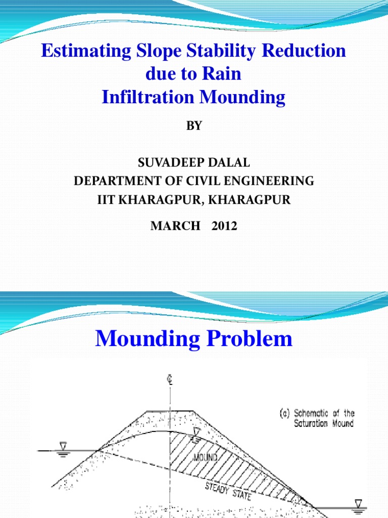 On Estimating Slope Stability Reduction Due To Rain Infiltration ...