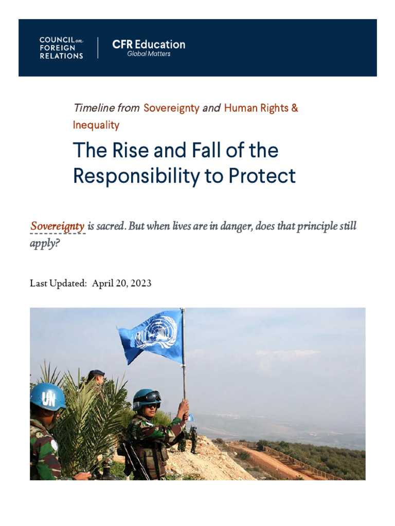 Evolution of R2P and Human Rights | PDF | Responsibility To Protect ...