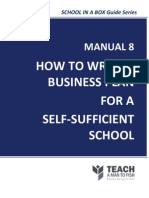 How To Write A Business Plan For A Self-Sufficient School: Manual 8