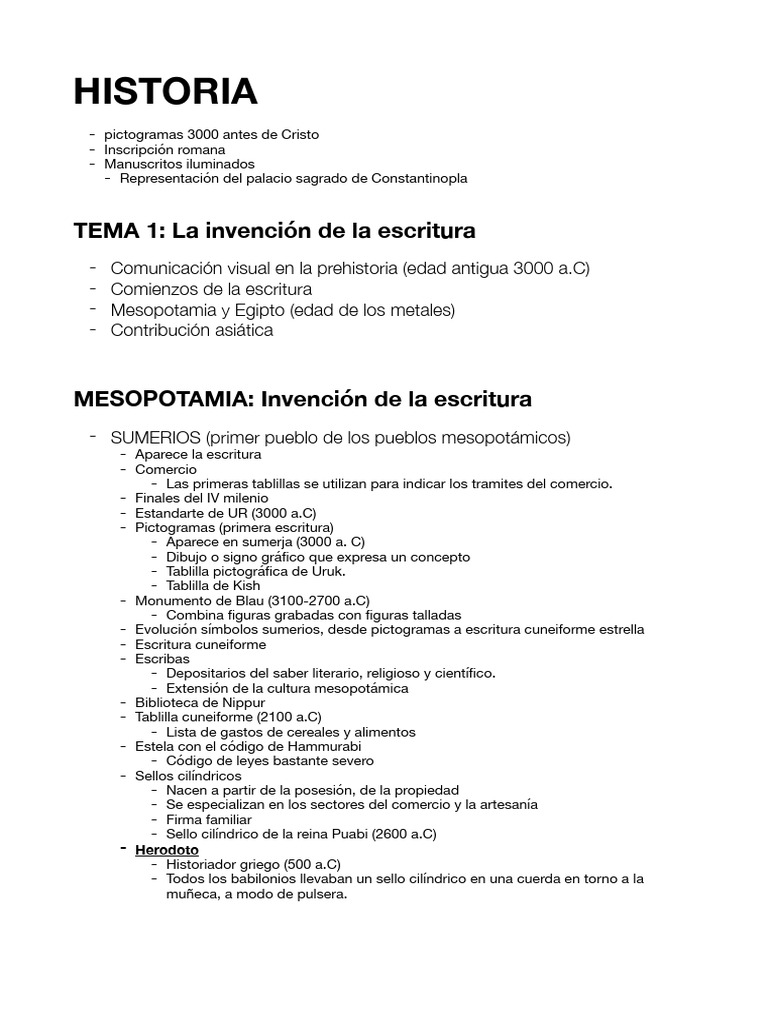 Historia de la Escritura y Alfabetos | PDF | Mesopotamia | imperio Romano