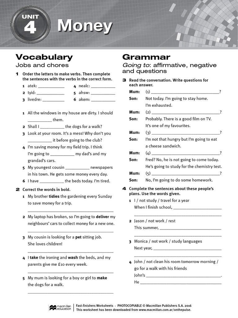 OTP 3 Fast Finishers Worksheets Units 4 6 | PDF | Astronauts | Nasa