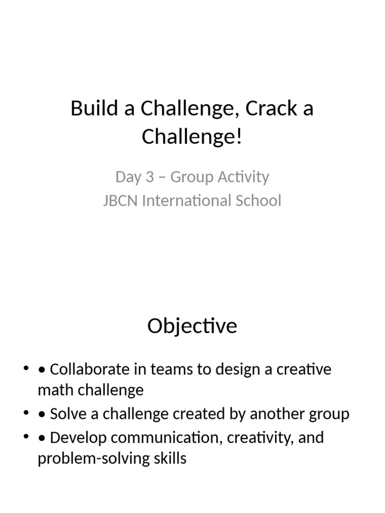 Day3 Build Challenge Activity JBCN | PDF