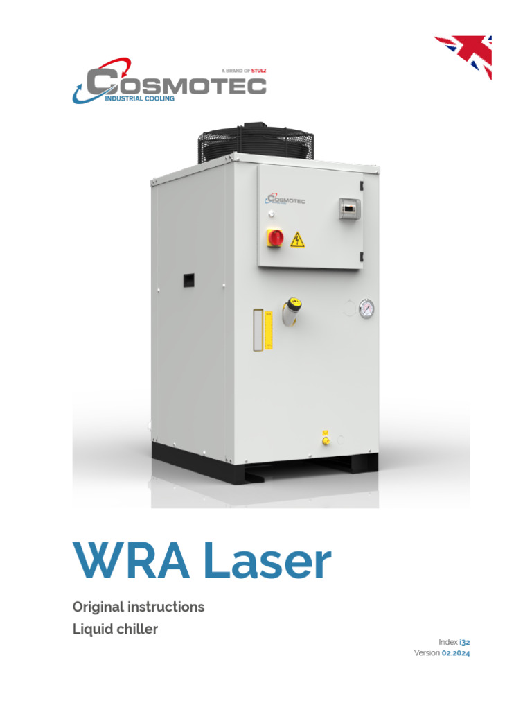 Cosmotec WRA Laser Chiller Manual | PDF | Personal Protective Equipment ...