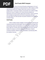 Kraft Foods SWOT Analysis