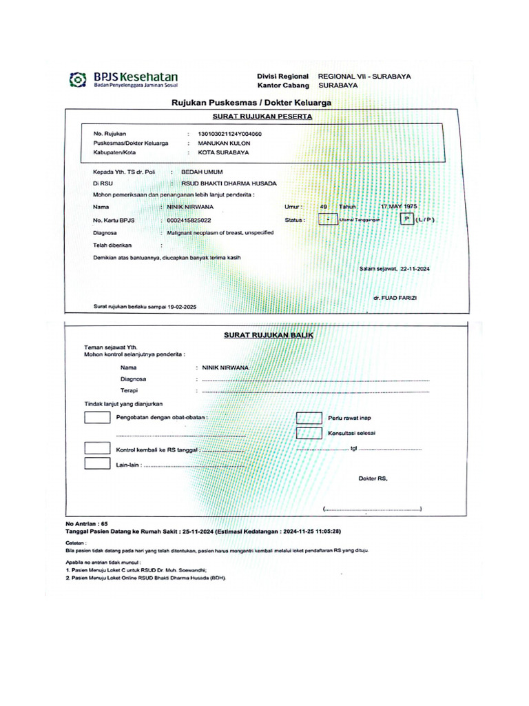Rujukan Rs | PDF