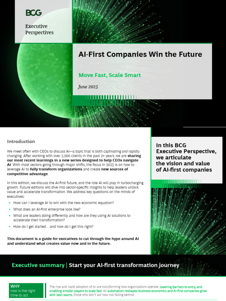 AI-First Transformation for Executives | PDF | Artificial Intelligence ...