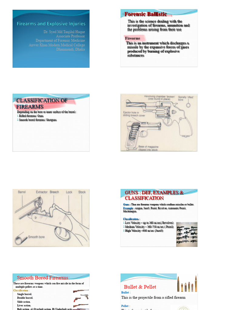 Forensic Classification of Firearms | PDF | Gun Barrel | Firearms