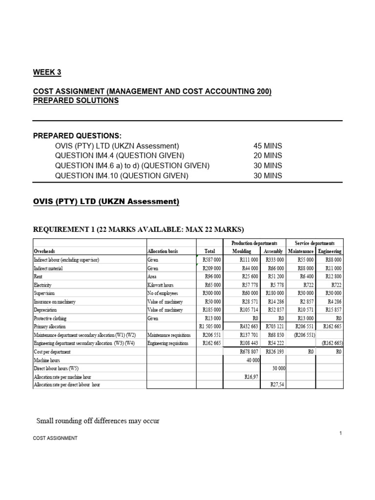 Week 3 Prepared Solutions 2023 | PDF | Incentive | Business Economics
