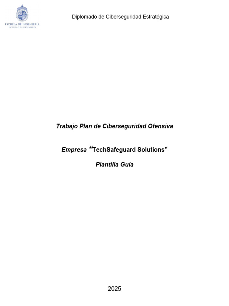 Plan de Ciberseguridad Ofensiva 2025 | PDF | La seguridad informática ...