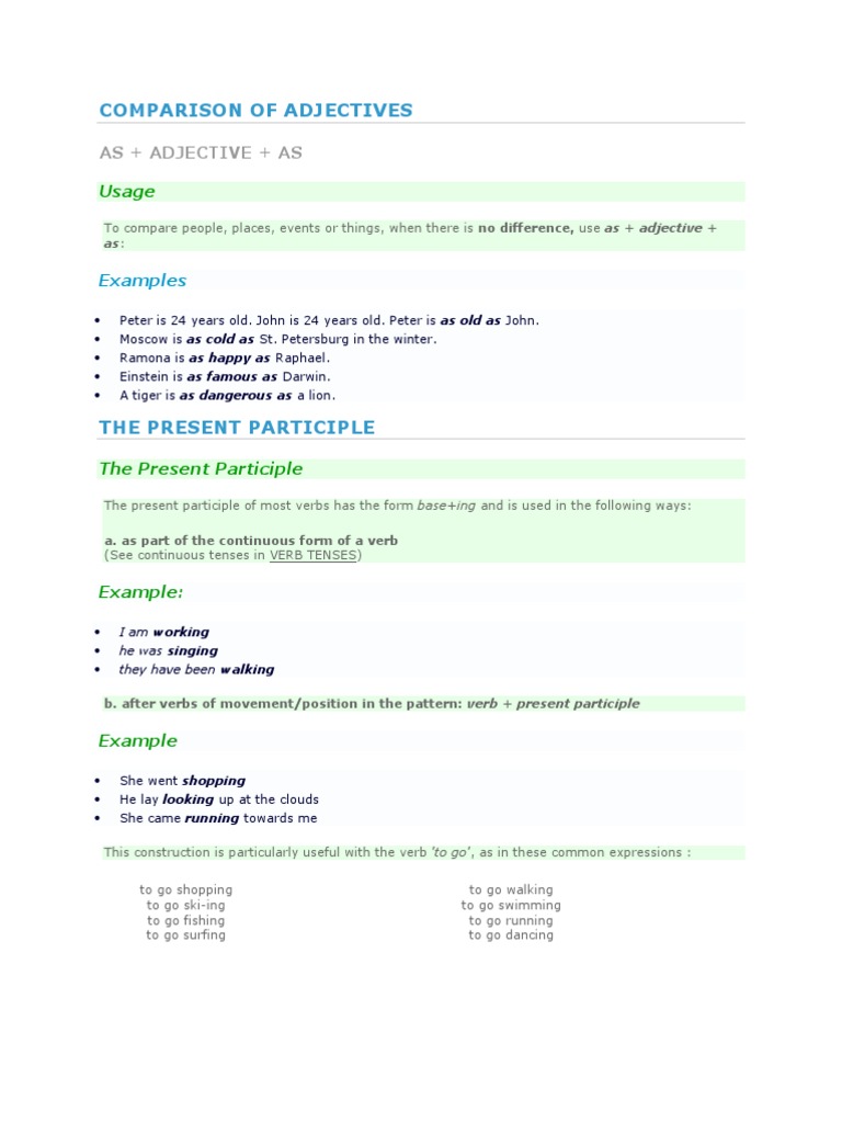 Adjective Comparison and Usage Guide | PDF | Adverb | Noun