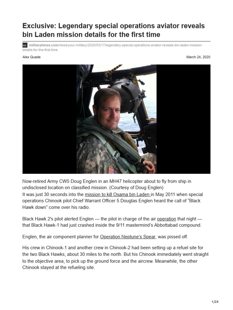 Exclusive - SOF Aviator Reveals Bin Laden Mission Details | PDF