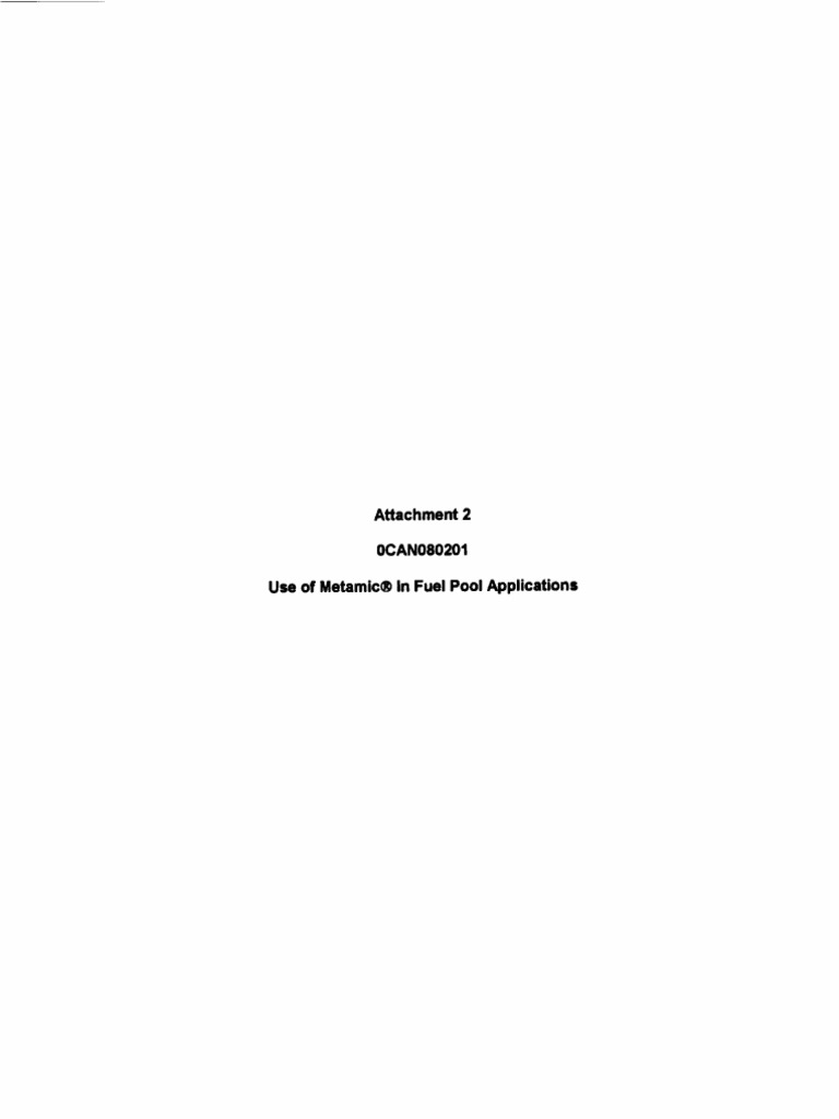 Metamic® for Fuel Pool Applications | PDF | Pressurized Water Reactor ...