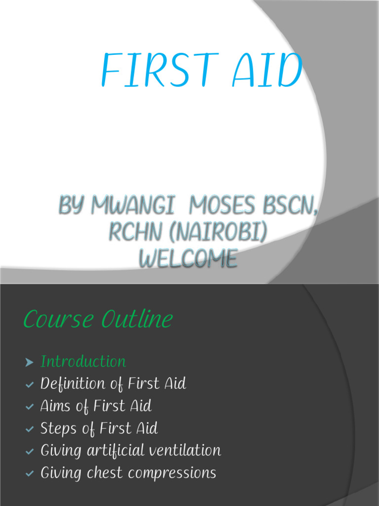 First Aid Course Overview and Guidelines | PDF | Cardiopulmonary ...