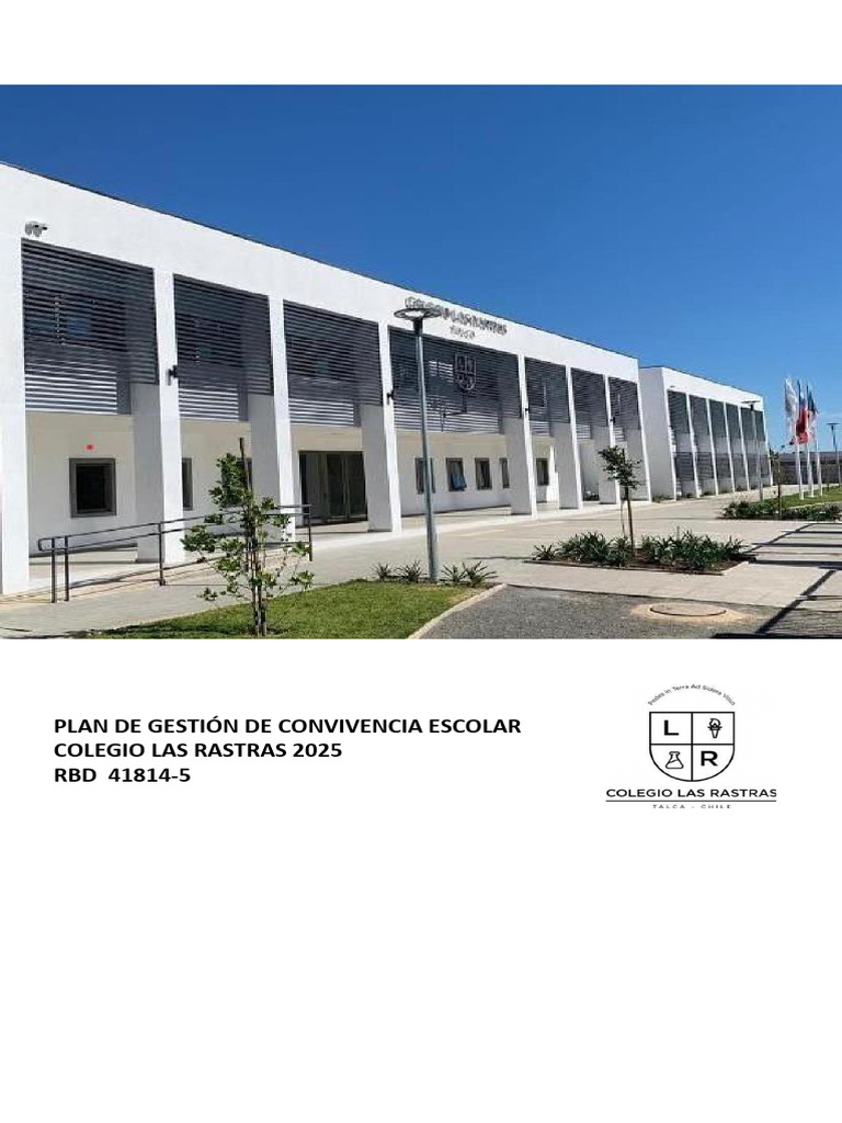 Plan de Gestion de Convivencia Escolar 2025 | PDF | Comunidad | Maestros