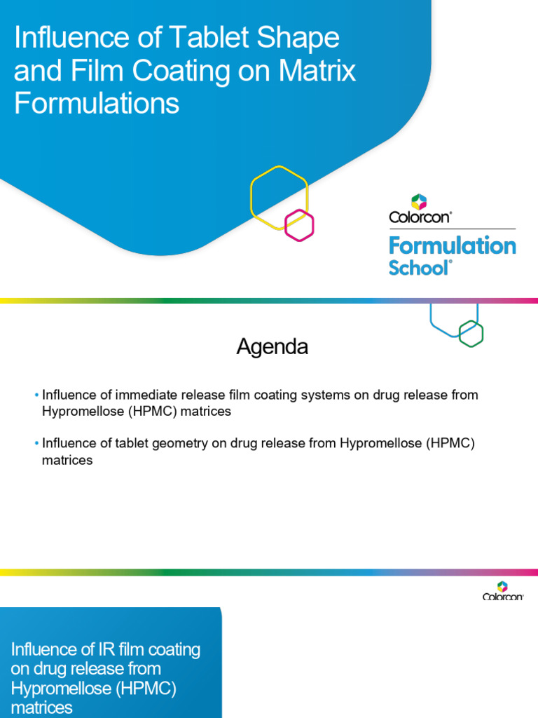 Influence of Tablet Shape and Film Coating On Matrix Formulations | PDF ...