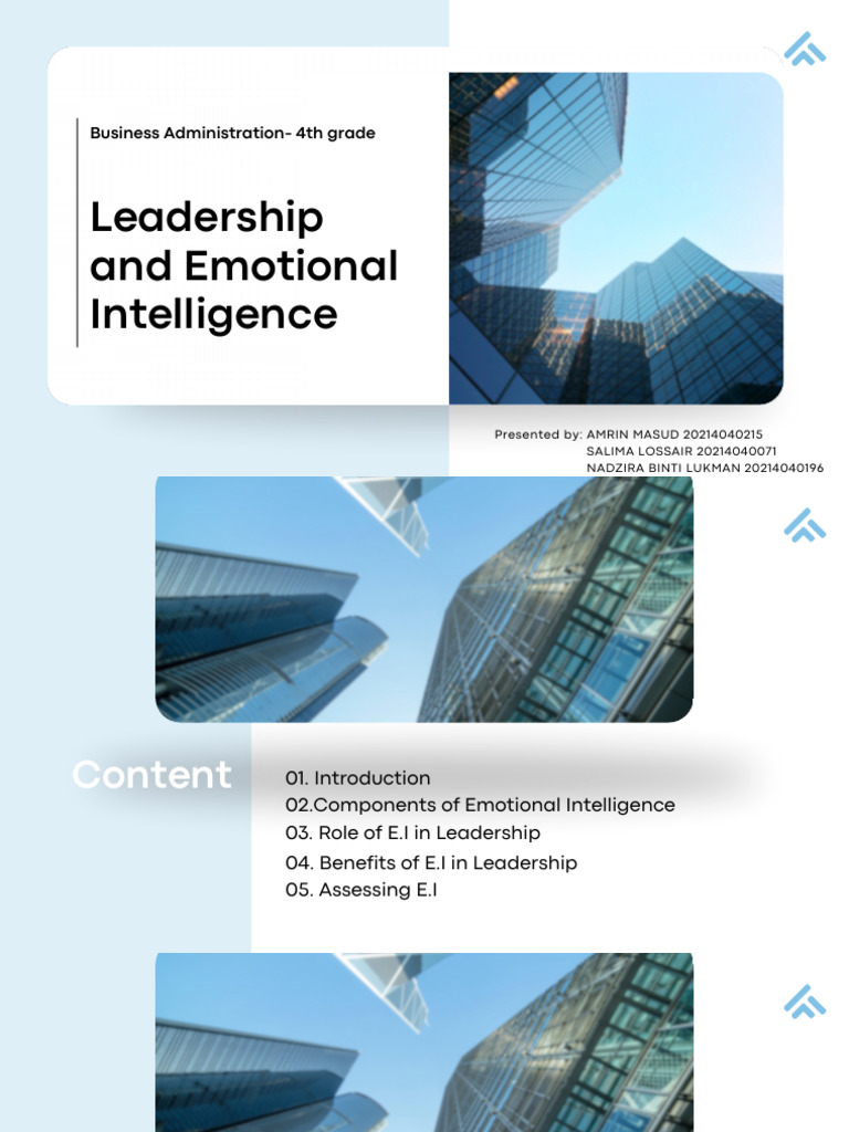 Emotional Intelligence in Leadership Guide | PDF | Emotional ...