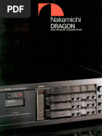 Nakamichi Dragon Operating Manual | PDF