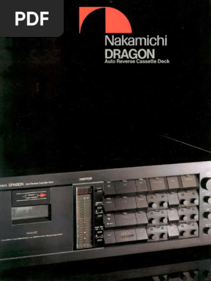 ナカミチドラゴン Nakamichi Gragon取扱説明書　サービスマニュアル Nakamichi Dragon | PDF