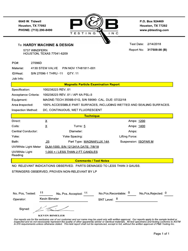P&B MT Report | PDF
