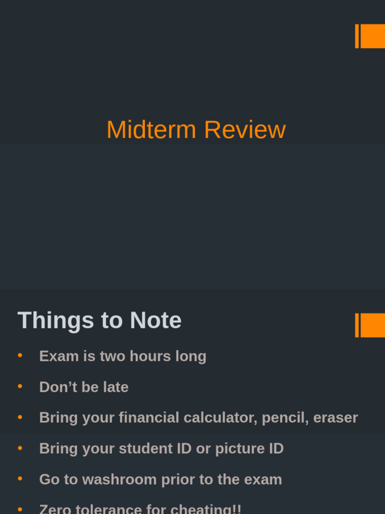Midterm Review | PDF | Mortgages | Taxes
