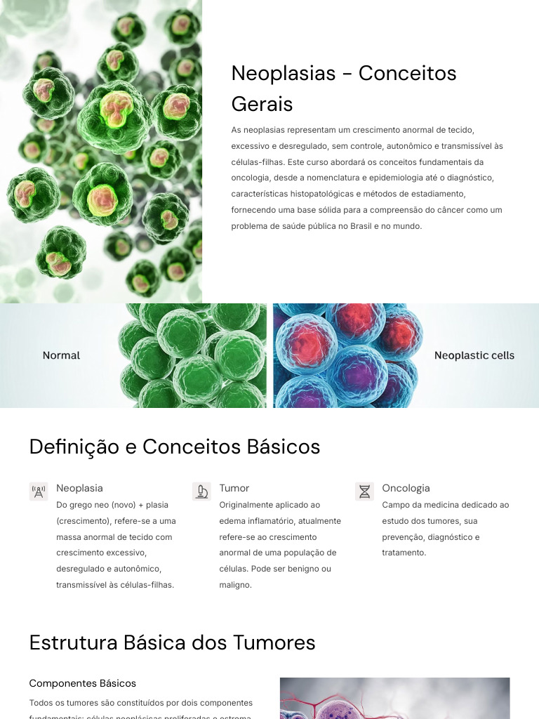 Conceitos Fundamentais sobre Neoplasias | PDF | Neoplasmas | Câncer