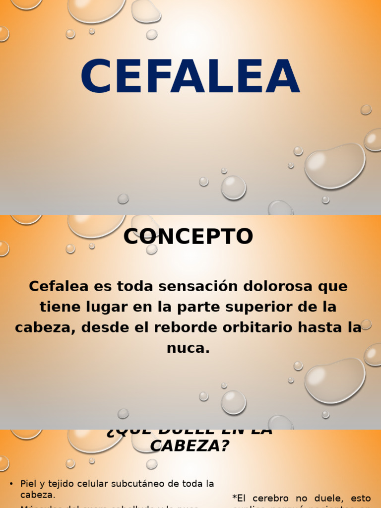 Cefalea | PDF | Dolor de cabeza | Migraña