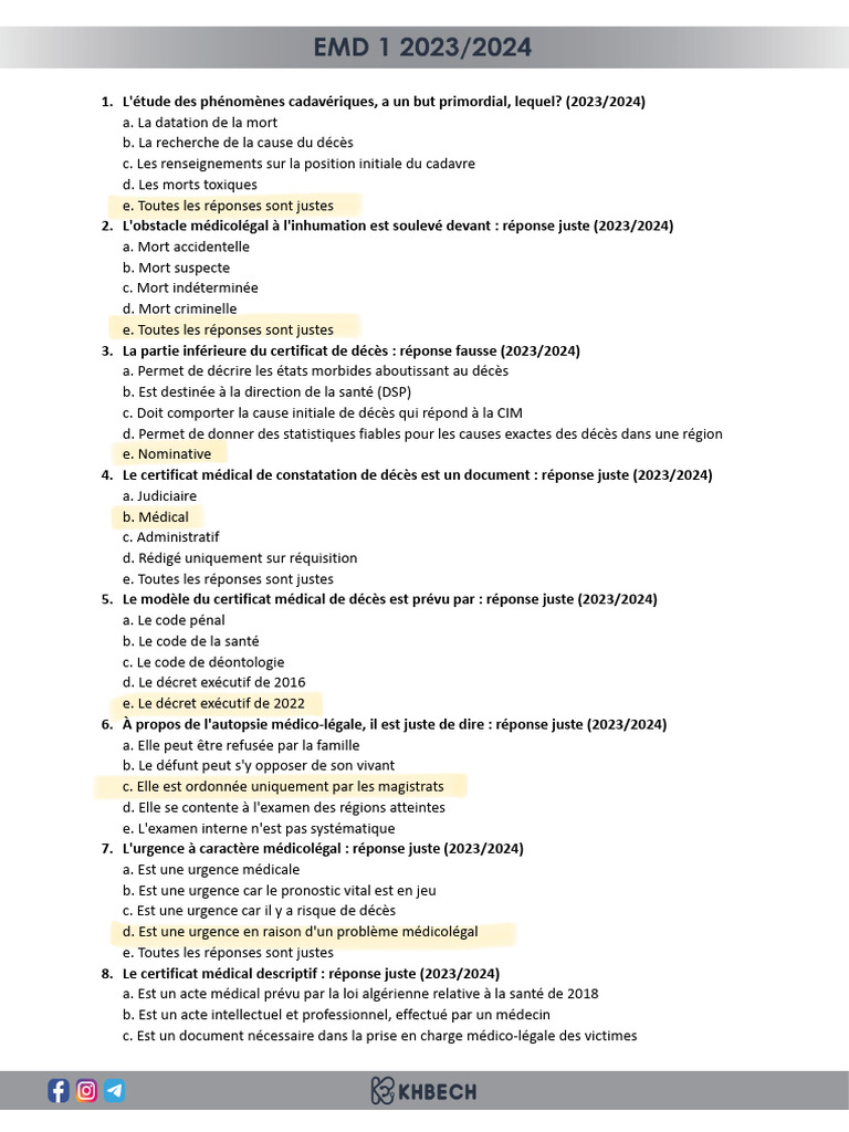 Questions et réponses sur la médecine légale PDF Abus sur mineur — free download