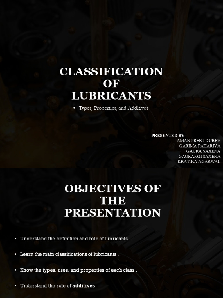 Lubricant Classification Overview | PDF | Lubricant | Oil