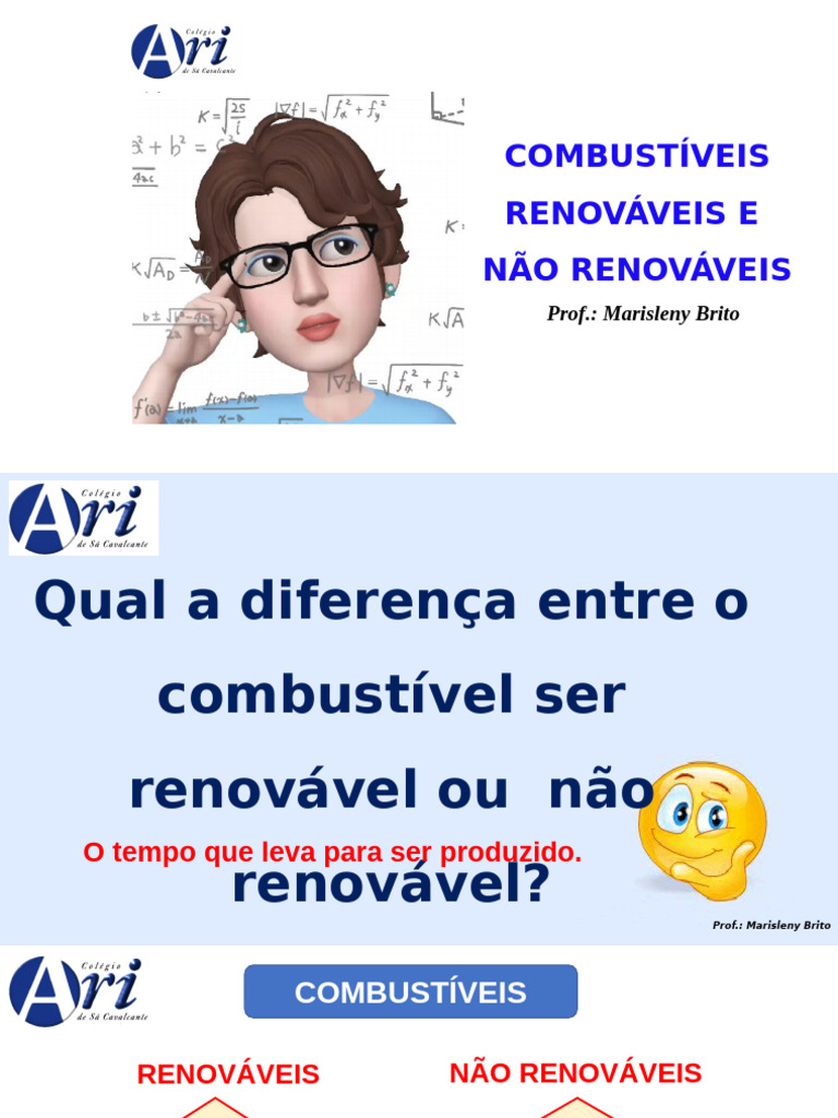 Diferenças entre Combustíveis Renováveis e Não Renováveis | PDF ...