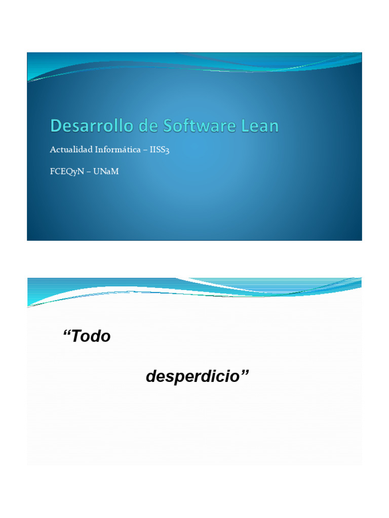 Desarrollo Lean de Software en Español | PDF | Lean Manufacturing ...