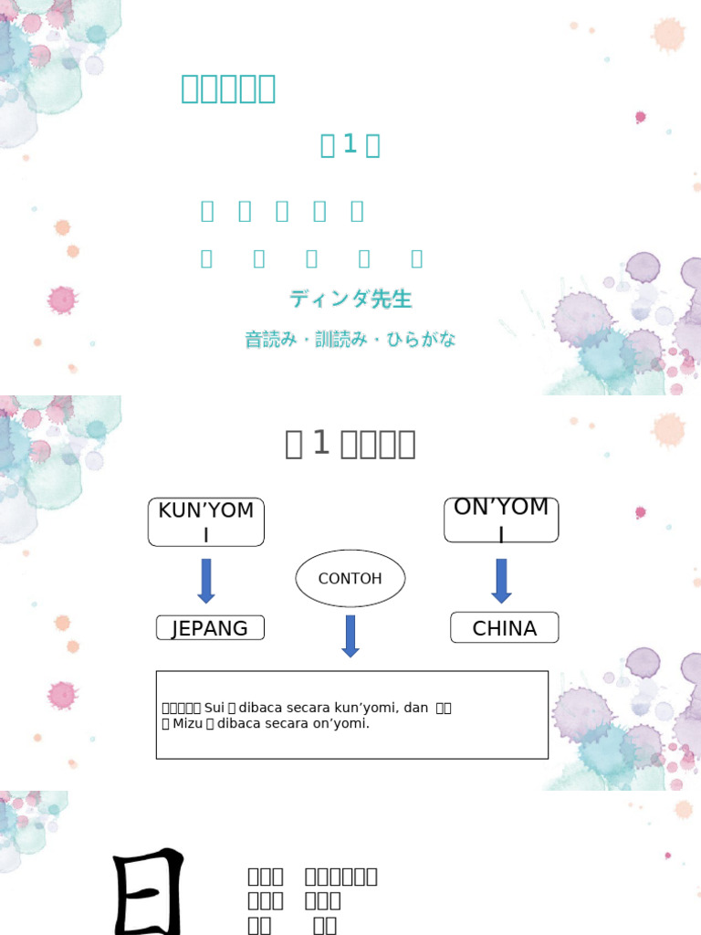 Kanji Bab 1 | PDF
