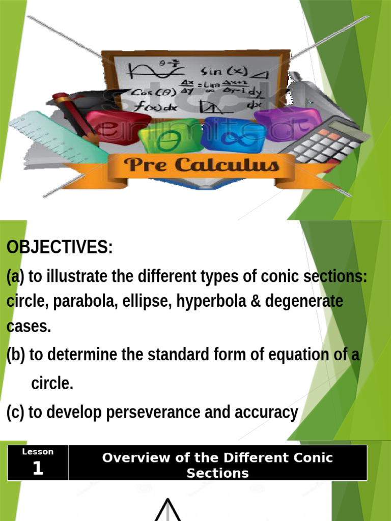 01 Conics Intro Circle1 | PDF | Ellipse | Manifold