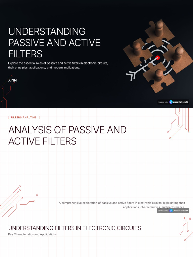 1 Passive and Active Filters in Electronic Circuits Analysis | PDF