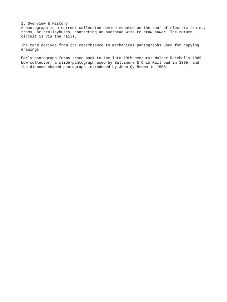 Pantograph Notes | PDF