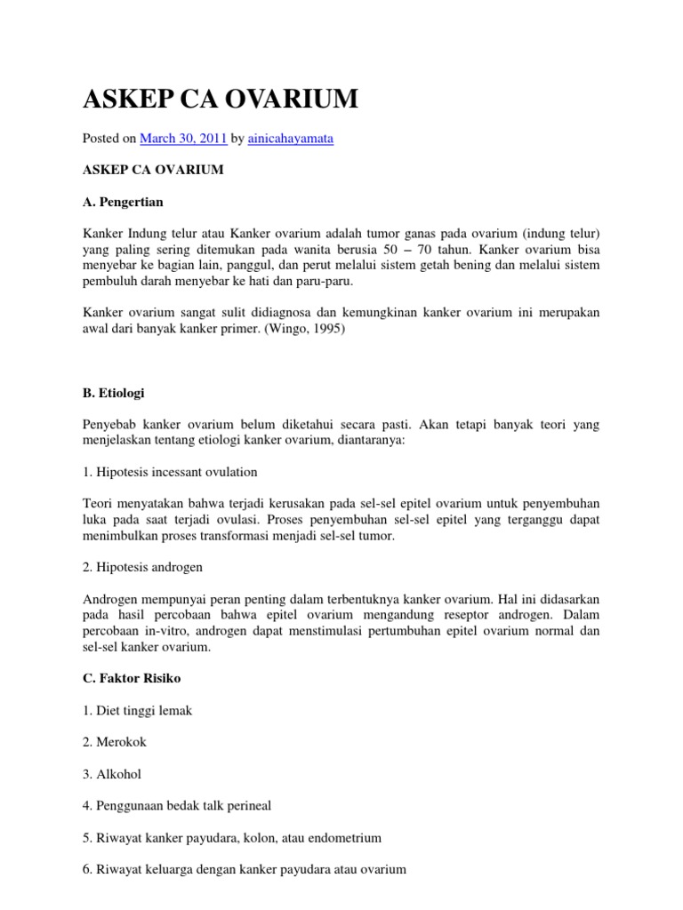 Kanker Serviks Komite Penanggulangan Kanker Nasional
