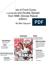Analysis of Front Cover, Contents and Double
