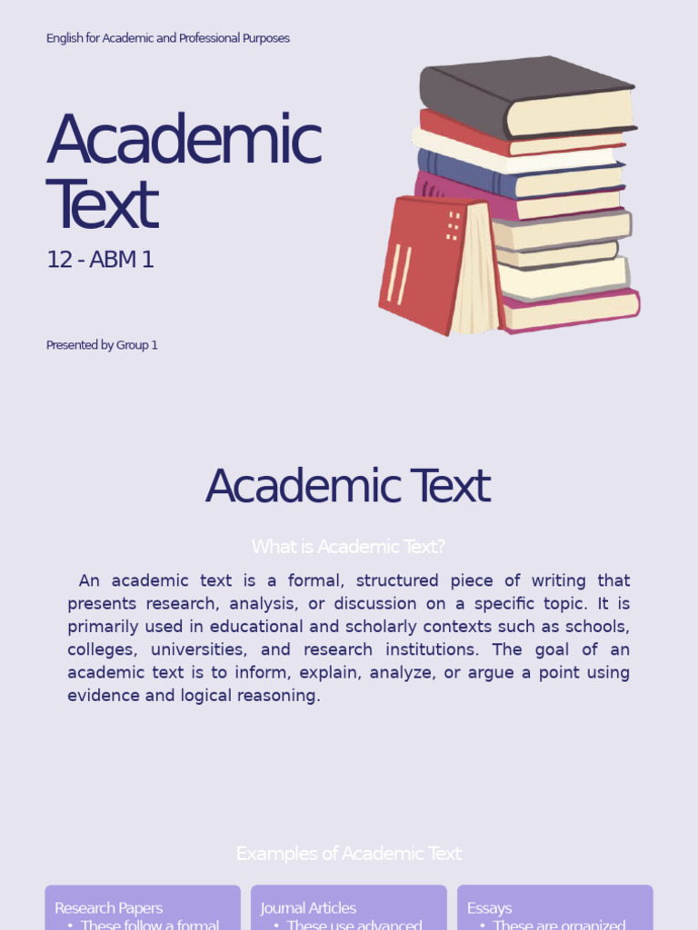 Understanding Academic Texts Explained | PDF | Essays | Citation