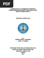 Download Gambaran Nilai Trombosit penderita DBD pada anak-anak di RS X by Annisa Chaerani SN87939619 doc pdf