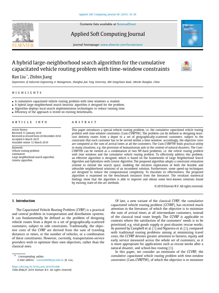A Hybrid Large-Neighborhood Search Algorithm For The Cumulative ...