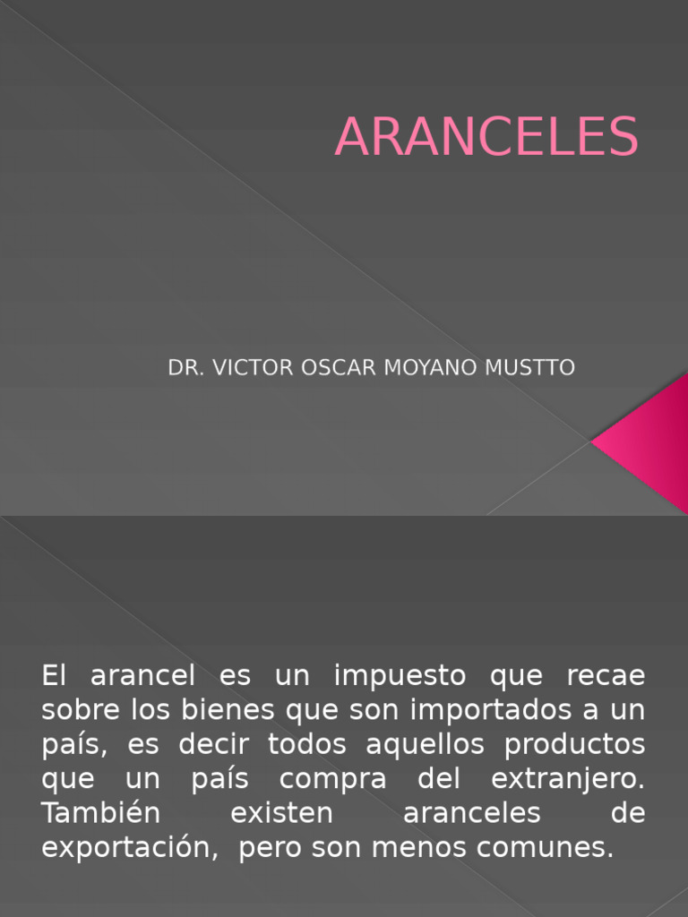 Tipos y Funciones de Aranceles | PDF | Arancel | aduana