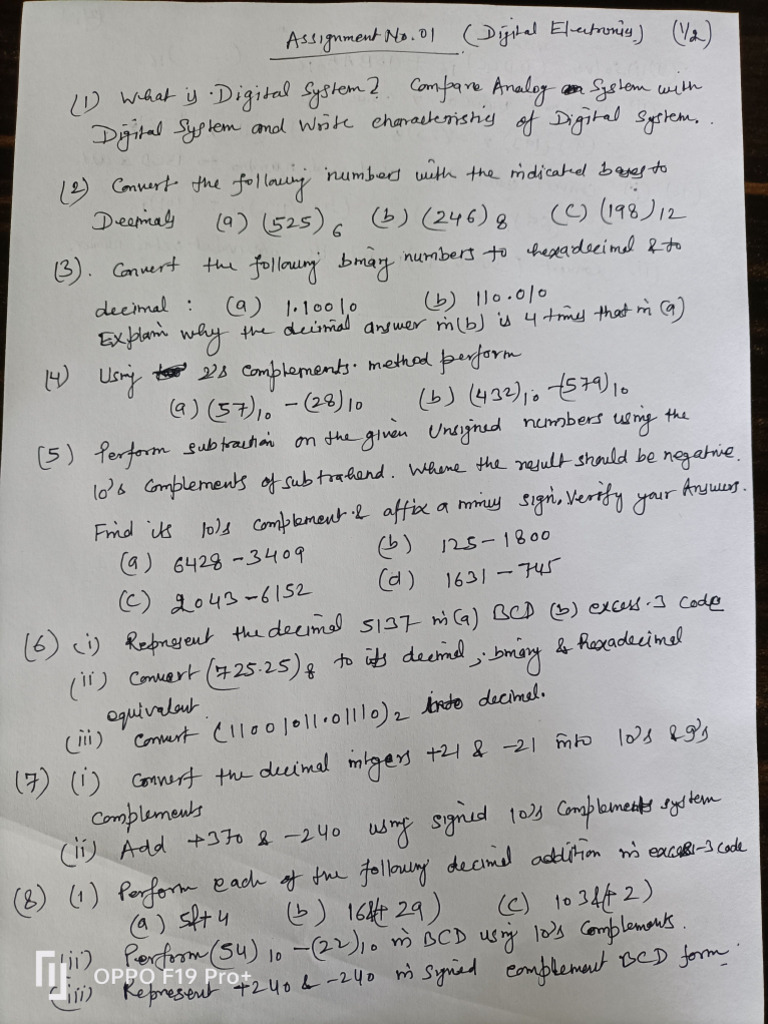 Digital Electronics Important Question | PDF